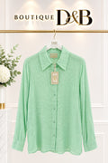 Camicia verde menta P.H.O Firenze